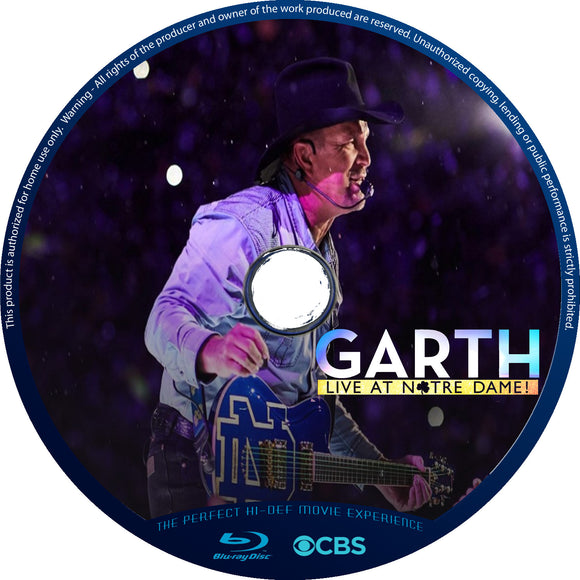 Garth:  Live At Notre Dame! [Blu-ray] [DISC ONLY] [2018]