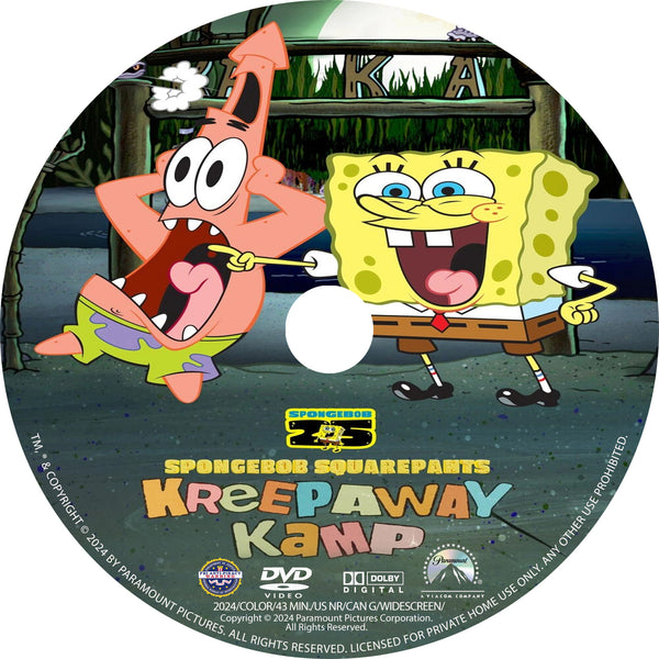 SpongeBob Squarepants: Kreepaway Kamp [DVD] [DISC ONLY] [2024]