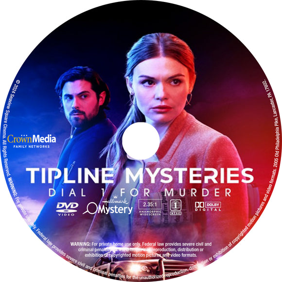 Tipline Mysteries:  Dial 1 For Murder [DVD] [DISC ONLY] [2024]