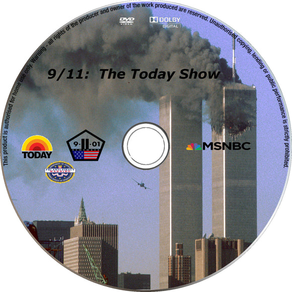 9-11-01: The Today Show [DISC ONLY] [2001] - Seaview Square Cinema