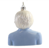 Betty White 4.5" Blown Glass Christmas Holiday Ornament